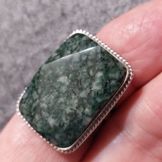 Sterling silver jade ring retails $75