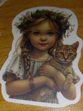 Adorable one vinyl sticker no refunds regular mail only Very nice quality!