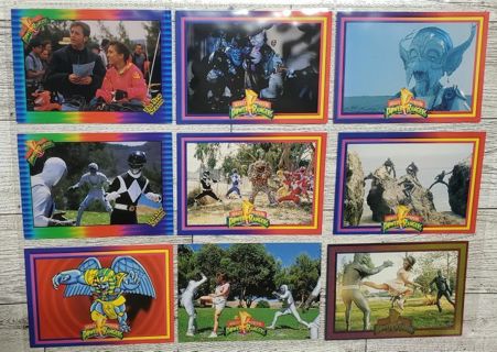 9 Power Rangers Cards