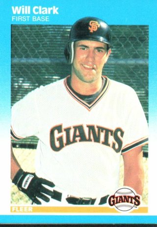 1987 Fleer Will Clark Rookie #269