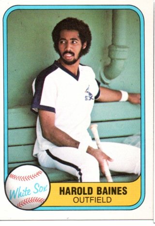 1981 Fleer Harold Baines Rookie