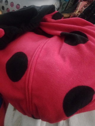 Red Ladybug Costume & Pant Tights 6-9 MO