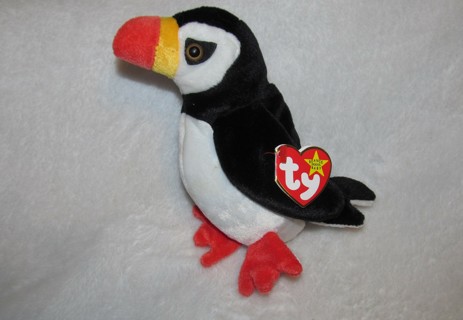 Ty Beanie Baby "Puffer" the Puffin Seabird Beany Babies