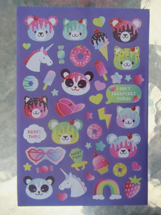 Colorful & Fun Assorted "SUGAR COATED CUTIES" stickers!!