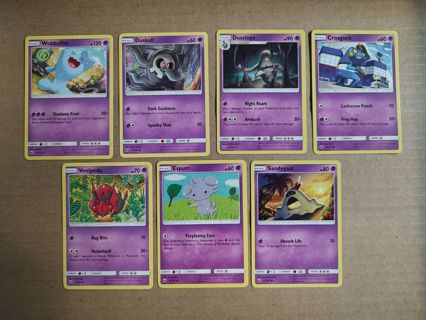 Pokemon Burning Shadows Psychic Cards