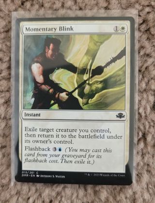 Magic the Gathering Dominaria Remastered Momentary Blink card New in Sleeve