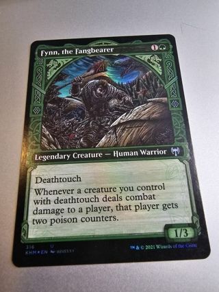 Magic the gathering mtg Fynn the Fangbearer showcase foil Kaldheim