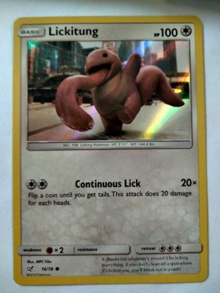 Lickitung 16/18 rare holo nm pokemon