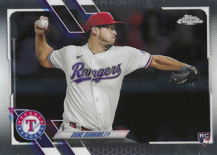 2021 Topps Chrome Update 2-Card Rangers Lot