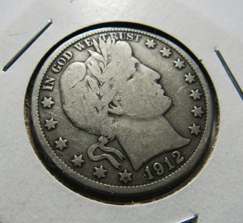 ★★1912-D BARBER HALF DOLLAR VG ★★ **BETTER DATE** "90% SILVER"