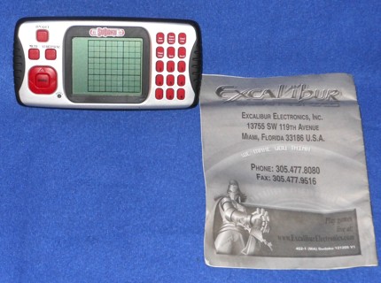 EXCALIBUR HANDHELD SUDOKU GAME