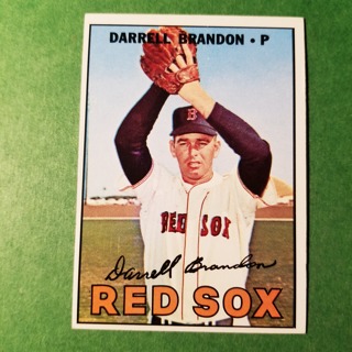 1967 - TOPPS BASEBALL CARD NO. 117 - DARRELL BRANDON - RED SOX - EXMT/NRMT/MT. - READ