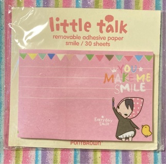 Kawaii smile girl sticky notes 