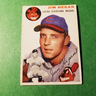 1954 - TOPPS BASEBALL CARD NO. 29 - JIM HEGAN - INDIANS