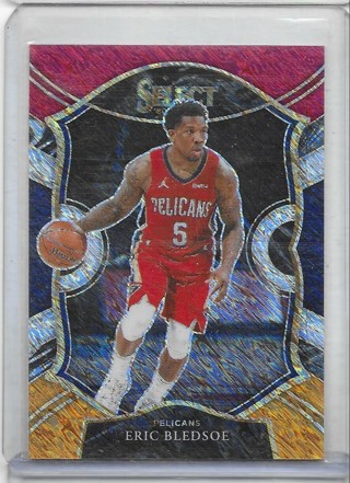 Eric Bledsoe 2020-21 Select Prizm Red White Orange Shimmer #17