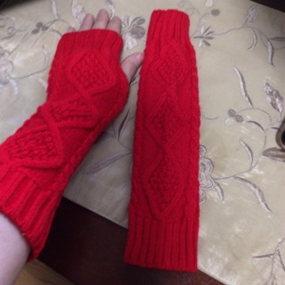 Brand New Knit Long Fingerless Gloves.