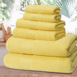 Ultra Soft 6 Pack Cotton Towel Set