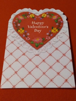 Happy Valentine's Day Card - Floral Heart