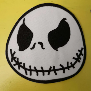 1 NIGHTMARE Jack Skellington Patch IRON ON Patch Clothing accessories Embroidery Applique 