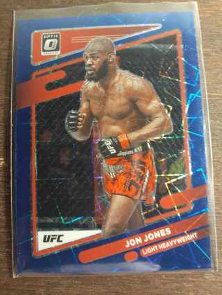 Jon Jones 2022 Panini - Donruss Optic UFC Blue Velocity Prizm