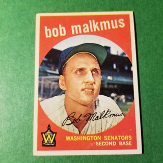 1959 - TOPPS BASEBALL CARD NO. 151 - BOB MALKMUS - SENATORS