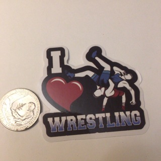 Wrestling sticker read description before bidding