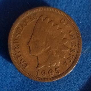 ~ Indian Head Cent~ ☆ 1905☆ antique US coin 118 years old