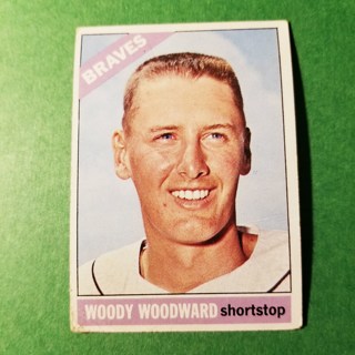 1966 - TOPPS BASEBALL CARD NO. 49 - WOODY WOODWARD - BRAVES