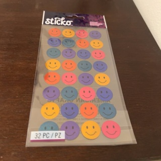 Sticko happy face stickers 