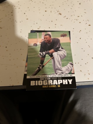 2010 upper deck biography hanley ramirez