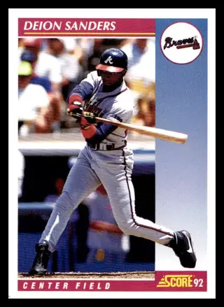 Deion Sanders - 1992 Score #571 - Yankees/Braves - MINT CARD