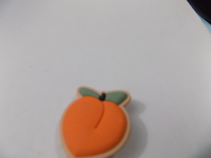 Croc shoe charm a peach