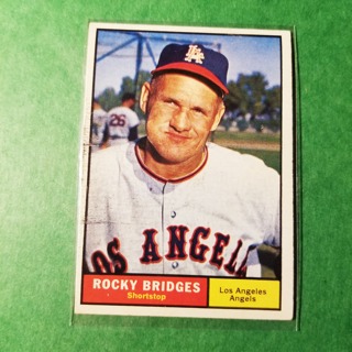 1961 - TOPPS BASEBALL CARD NO. 508 - ROCKY BRIDGES - ANGELS