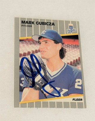 Autograph 1989 Fleer Mark Gubicza Kansas City Royals #283