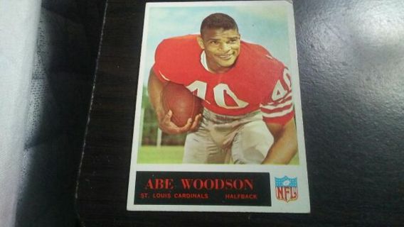 1965 PHILADELPHIA ABE WOODSON ST. LOUIS CARDINALS FOOTBALL CARD# 167