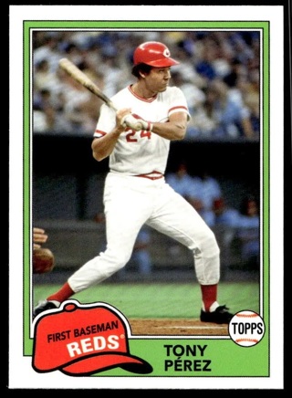 2018 Topps Archives 239 Tony Perez Cincinnati Reds Baseball Card