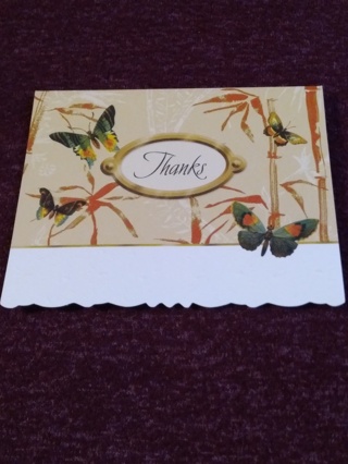 Thanks Notecard - Carol's Rose Garden