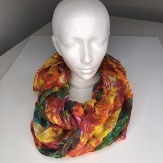 Multi color infinity scarf 