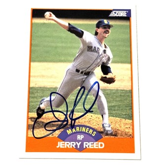 Autographed 1989 Score Jerry Reed Seattle Mariners #427