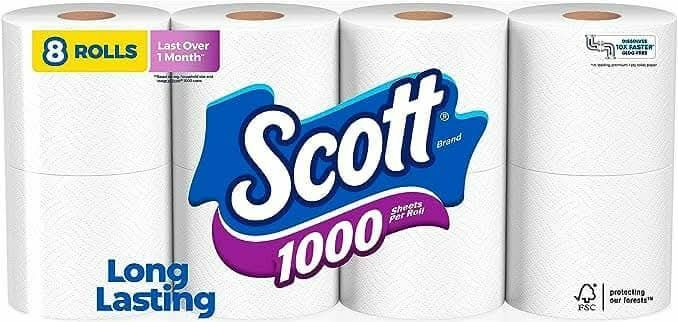 Free: ▶️ SCOTT TOLIET PAPER 8 ROLLS ◀️