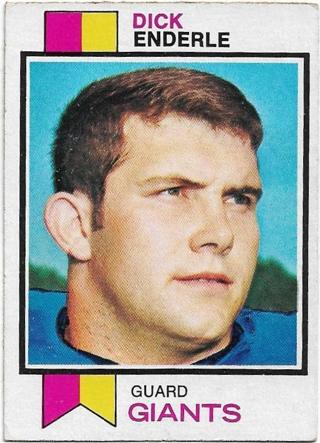 1973 TOPPS DICK ENDERLE CARD