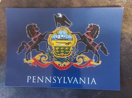 Pennsylvania State Flag Postcard 