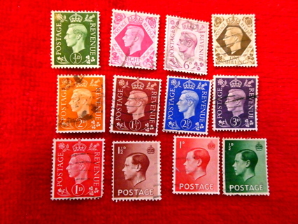    Great Britain Postage Stamps #2 (12 Different Stamps) 