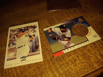 Two Card lot Yankee veteran derek Jeter