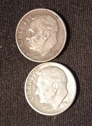 2 silver dime lot