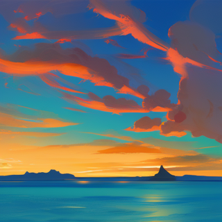 Listia Digital Collectible: Bora Bora blue sunrise