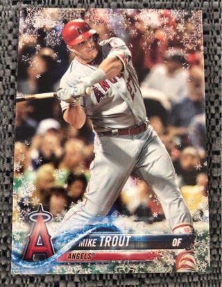 2018 Topps Holiday Mike Trout silver