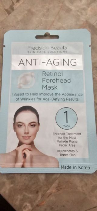 Precision Beauty Retinol Anti Aging Forehead Mask 1 mask sample travel
