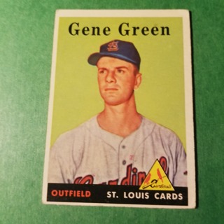 1958 - TOPPS BASEBALL CARD NO. 366 - GENE GREEN - CARDINALS