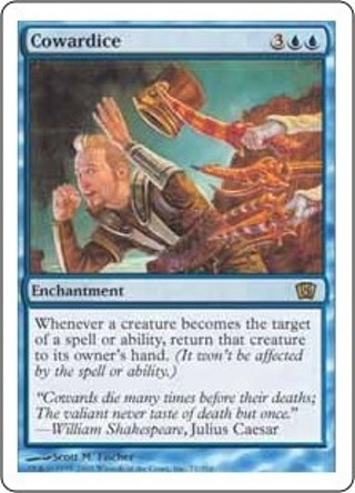 MTG Magic the Gathering Cowardice 70/350 